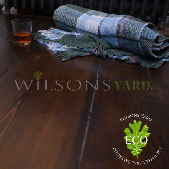 wide salvaged pine flooring