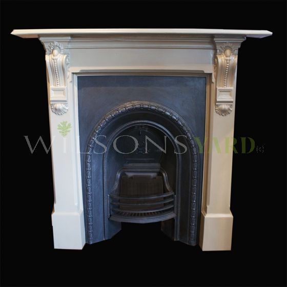 Victorian cast iron fireplace 