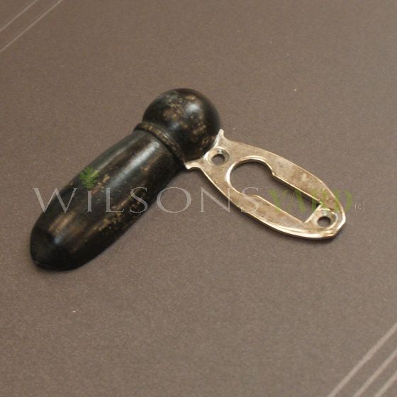 Ebonized Beech Escutcheon Nickel