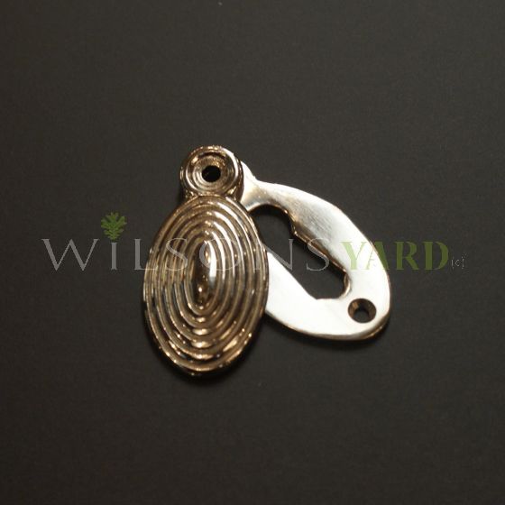 Solid Nickel Oval Beehive Escutcheon