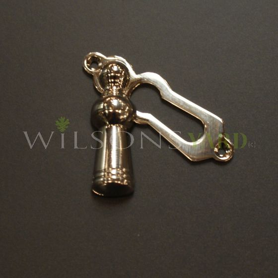 Solid  Nickel "Lady" Escutcheon