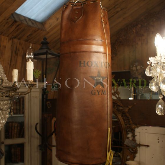vintage leather punch bag