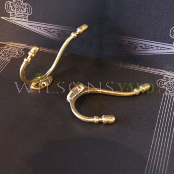 Period style acorn door hook 