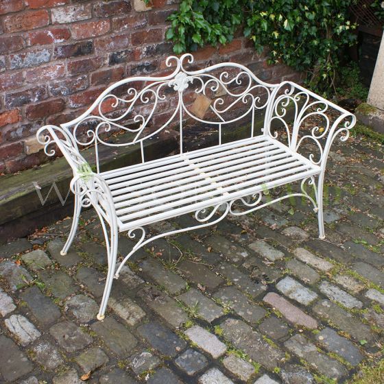 Vintage style garden bench 