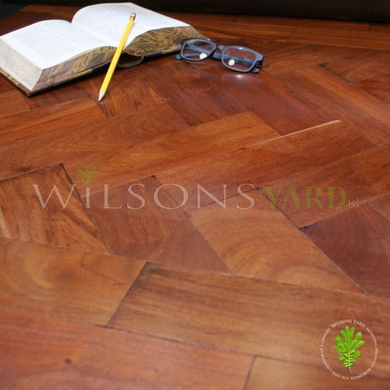 Reclaimed teak wood block flooring 