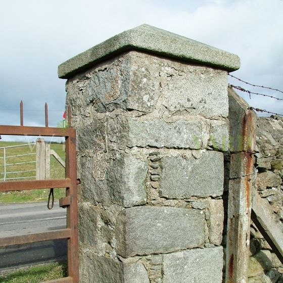 Reclaimed Granite gate pillars