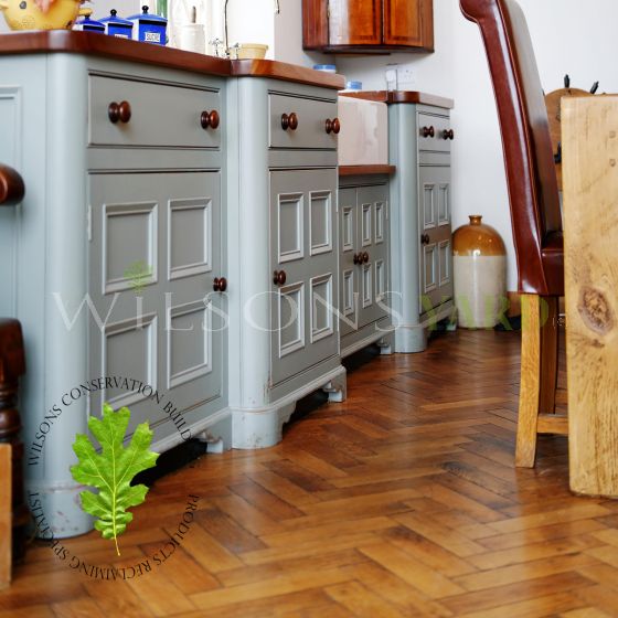 Reclaimed Barrow Oak Parquet / Woodblock Flooring