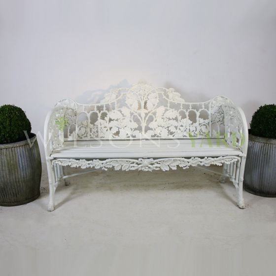 Cast iron Colebrookdale style garden bench