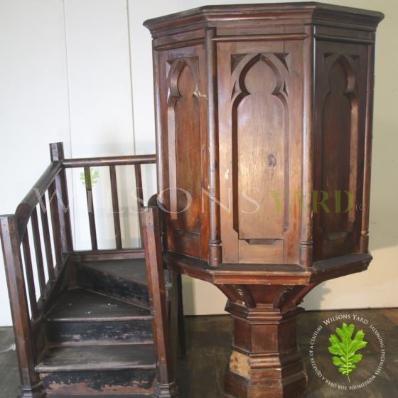 Original Gothic pulpit