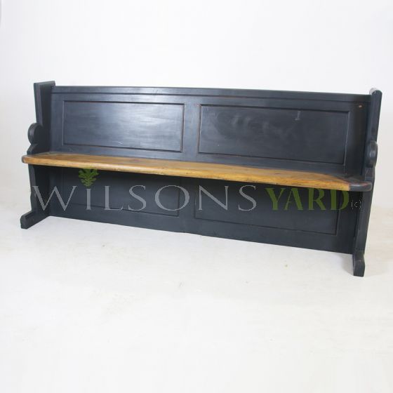 Antique church pew