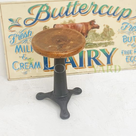 Restored vintage machinist stool