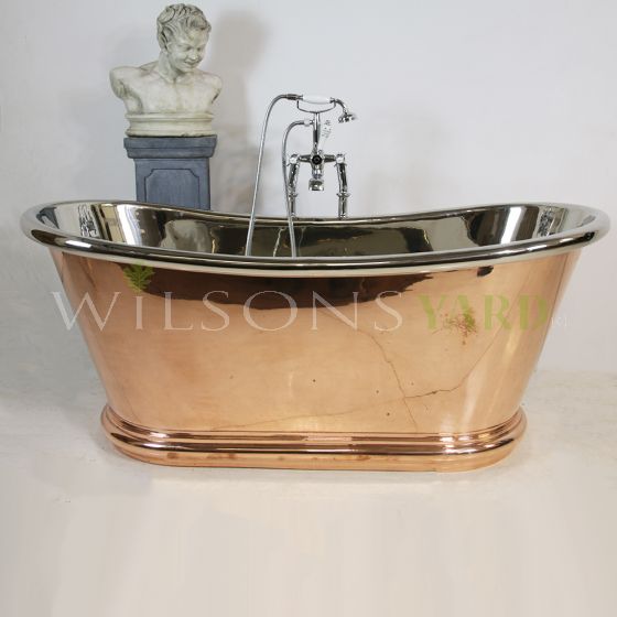 Polished copper bath 