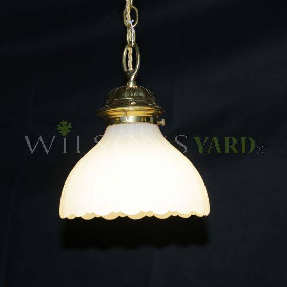 Vintage cut glass ceiling light