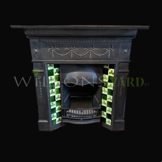 Edwardian cast iron fireplace 