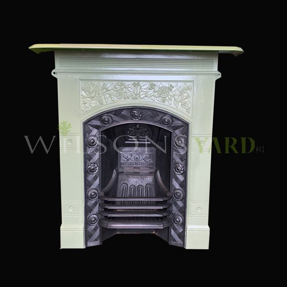 Vintage cast iron fireplace 