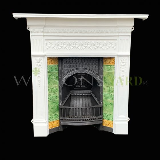 Antique Victorian fireplace