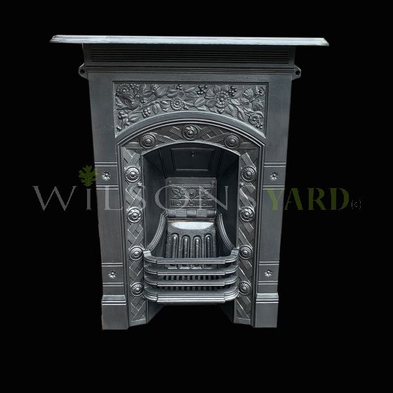 Vintage cast iron fireplace 