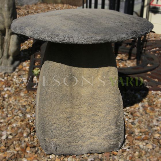 Antique garden staddle stones 