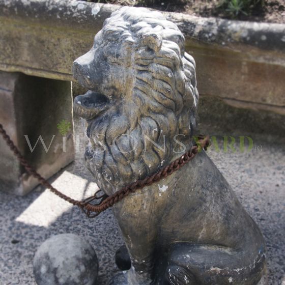 Large garden stone lion