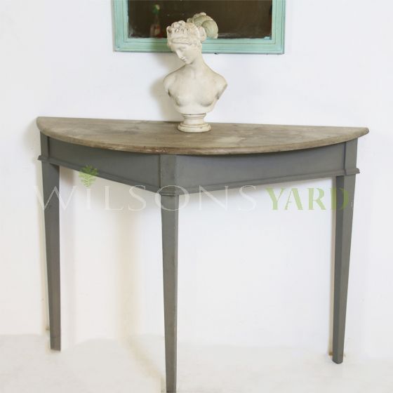Scandinavian bleach topped console table