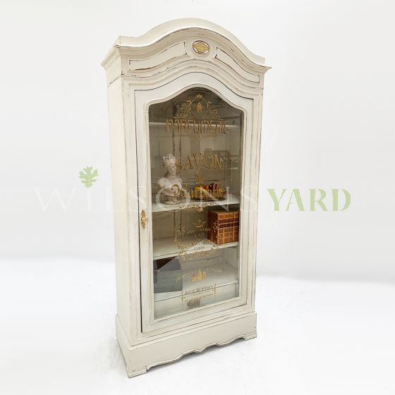 French Vitrine with sign writing 