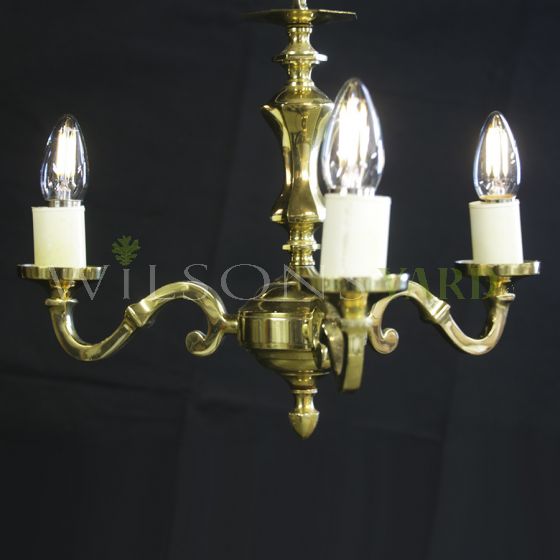Vintage brass chandelier 