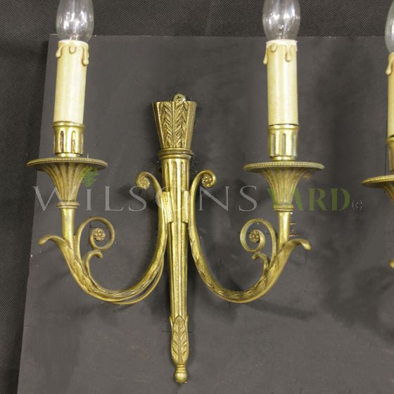Vintage brass candle light 