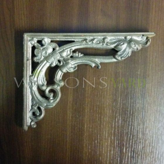 Pair of Small Cast Iron Scroll Victorian Brackets