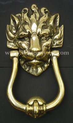"10 Downing Street" Solid Brass Lion Door Knocker