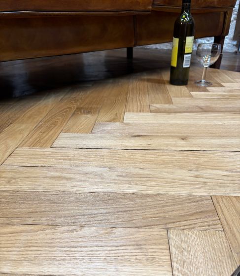 Reclaimed pre finished Parisian Oak Parquet 