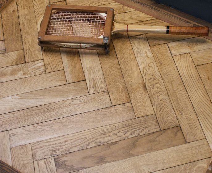Reclaimed parquet flooring 