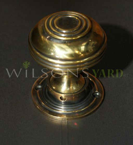 Solid Brass Large Georgian Door Handle /Door Knob