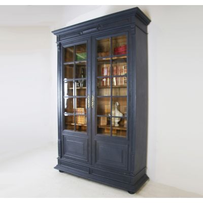 Beautiful antique French painted bookcase 