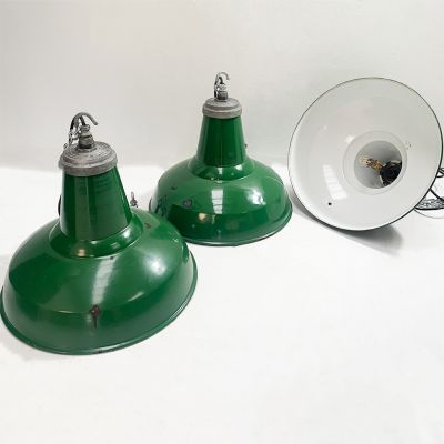 Green industrial lights 