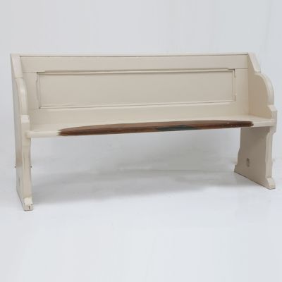 Vintage 2 seater painted church pew - SOLD REMOVED REF SB 7.6.24