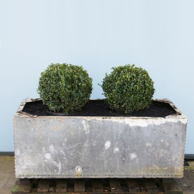 Nice vintage industrial galvanized planter 