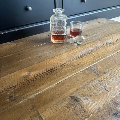 Reclaimed whiskey distillery pine boarding 