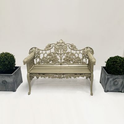 Beautiful Cast Iron Coalbrookdale style benches 
