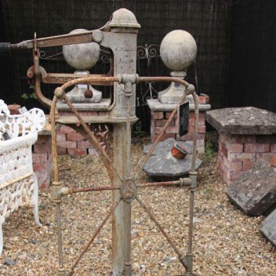 A Beautiful Decorative Vintage Cast Iron Weigh Scale from Around the Turn of the Century