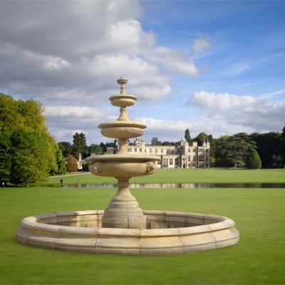 3 Tier Georgian Chalice water fountain & 4.5 pool surround