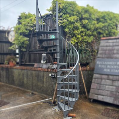 Vintage Cast Iron spiral staircase, salvaged from a period property in Dublin