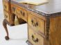 Antique leather topped writing desk 
