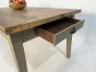 Tapered leg table with drawers