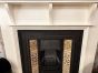Impressive Edwardian hardwood fireplace with tiled insert 