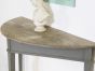 Scandinavian bleach topped console table