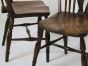 Antique wooden wheel back chairs 