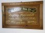 Antique style fishing tackle sign 