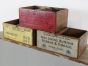 Vintage display boxes 