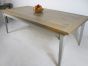 Plank topped kitchen table