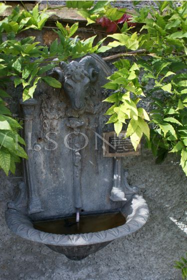 A Beautiful Copy of  Georgian Rams Head Wall Fountain, Cast in Lead, True to the Original